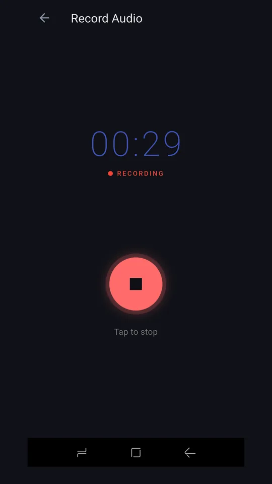 Recording, with a timer that keeps time even if a tick is missed